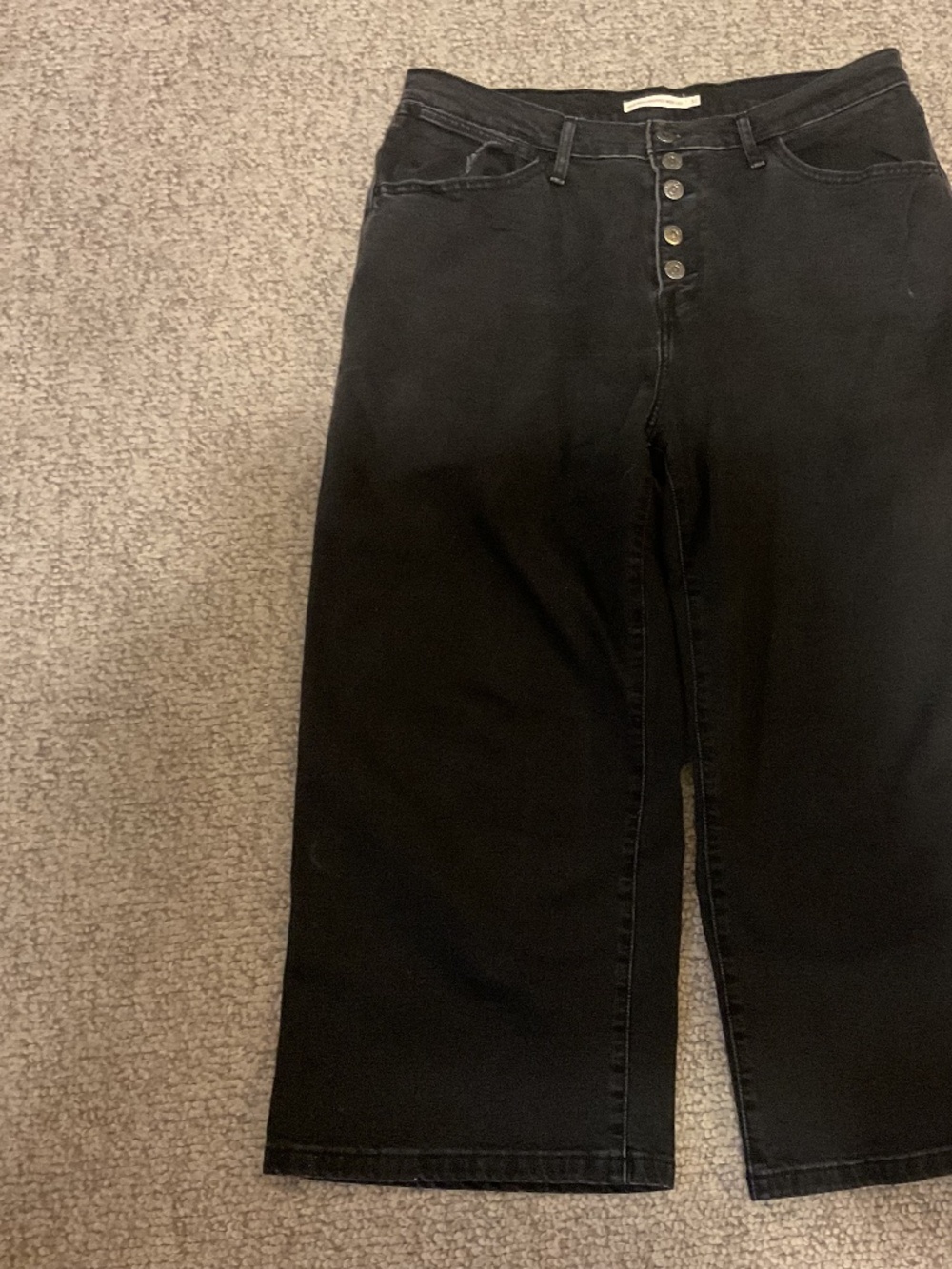 Levi button fly back jeans
